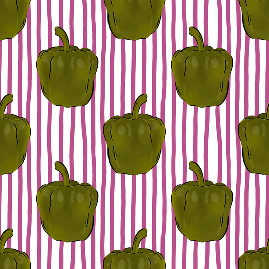 Striped Peppers 12in - PREORDER