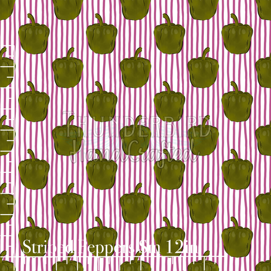 Striped Peppers Sm 12in - PREORDER