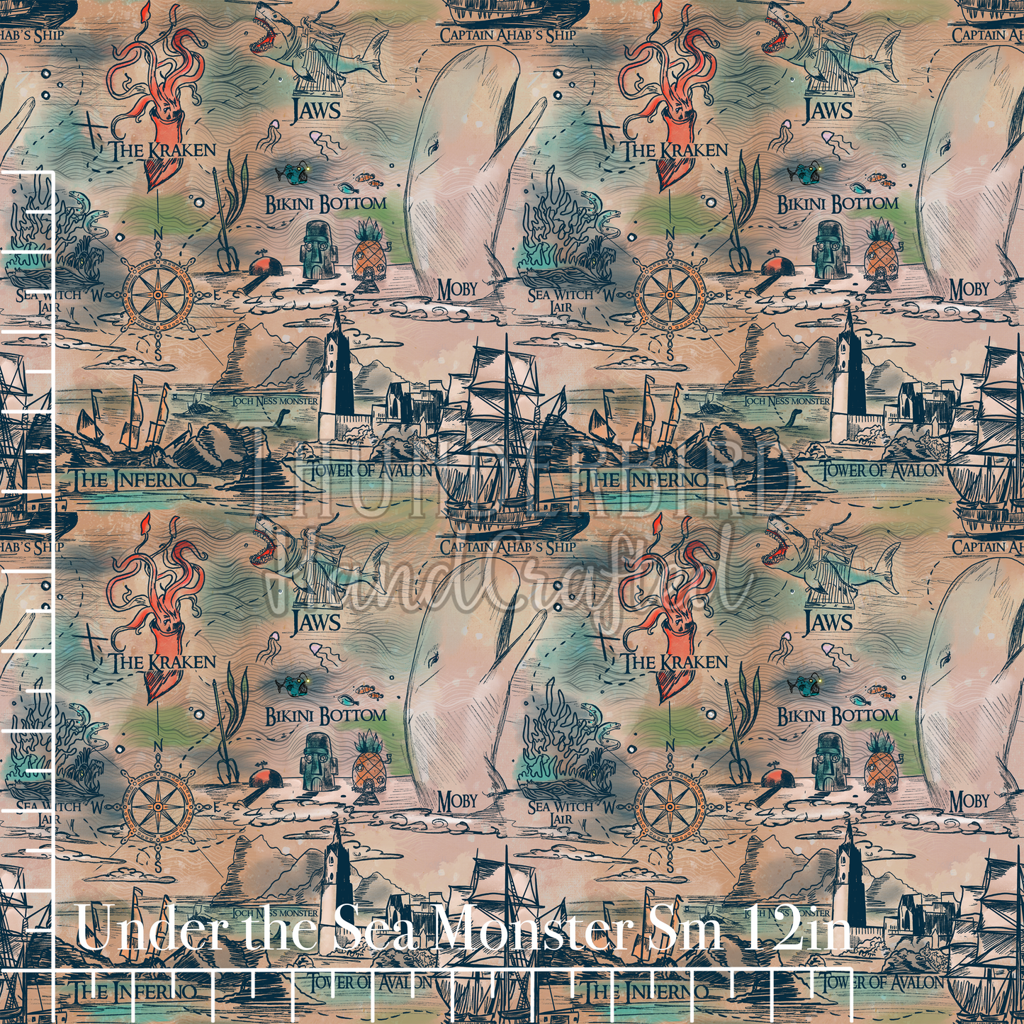 Under the Sea Monster Map Sm 12in - PREORDER