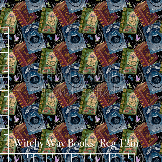Witchy Way Books Reg 12in