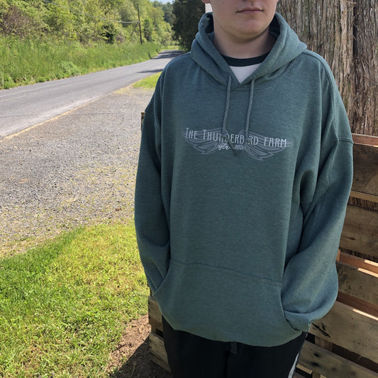 Land Acknowledgement Hoodie (Heathered Forest Green)