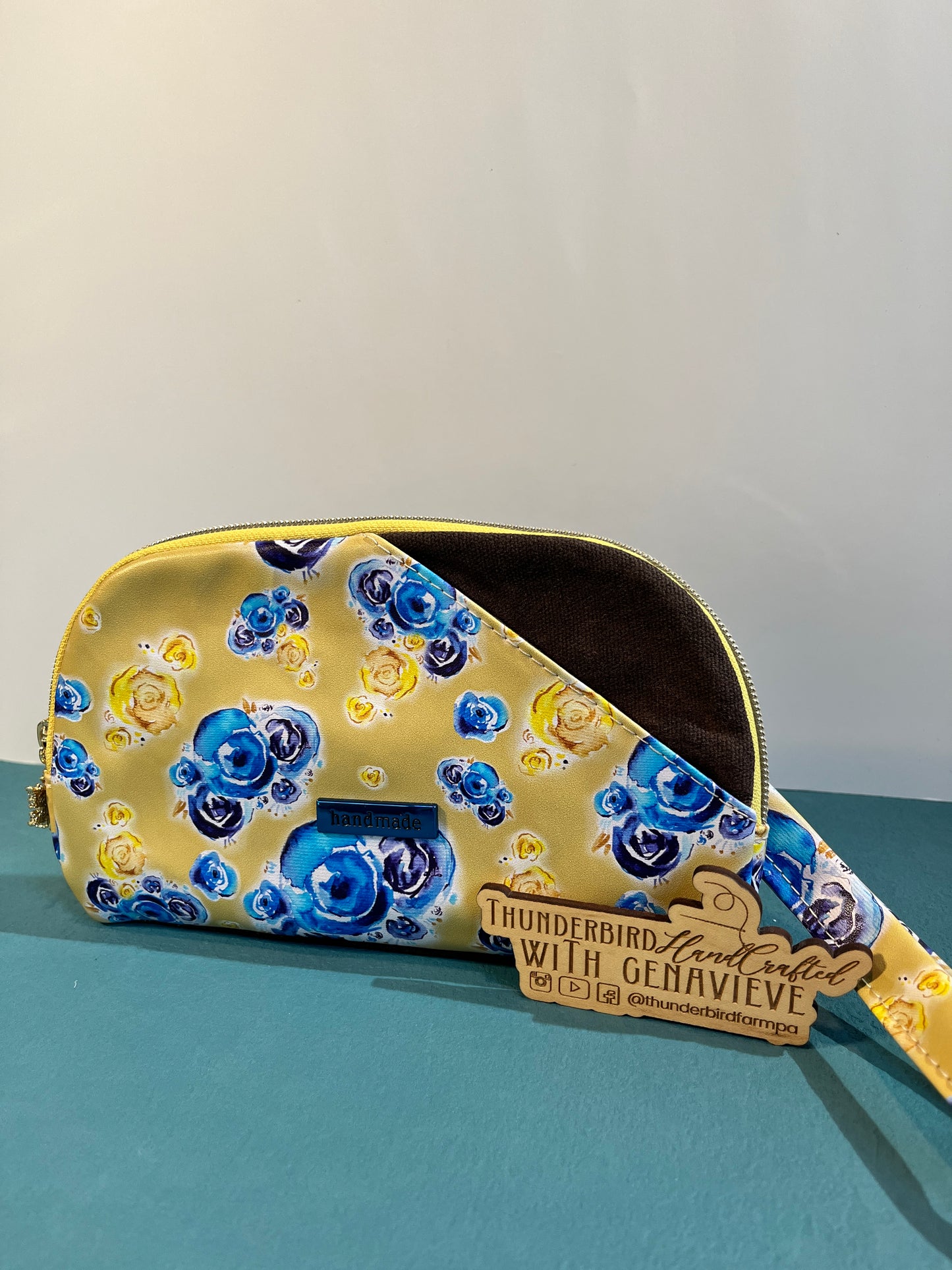 Indigo Glam & Floral - Curvalicious Zip Wallet