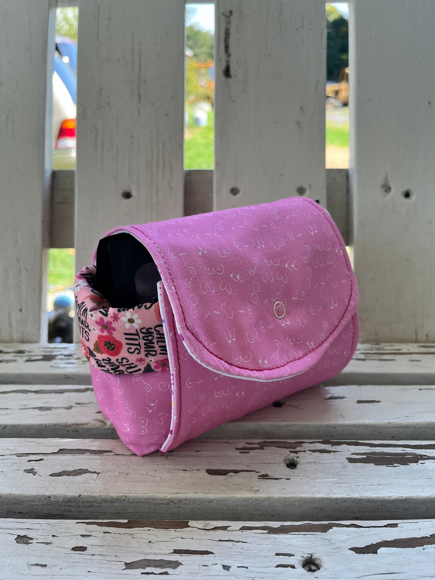 #PinkStrength Special-Tea Bestie "A Little Boobie" Sampler Kit featuring Slightly Unfiltered "Calm Your Tits" Mug